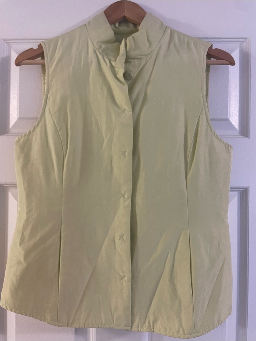 Dana Buchman Silk Vest in Pale Green - Petite size 6